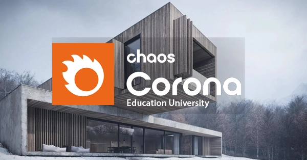 a building with a logo
